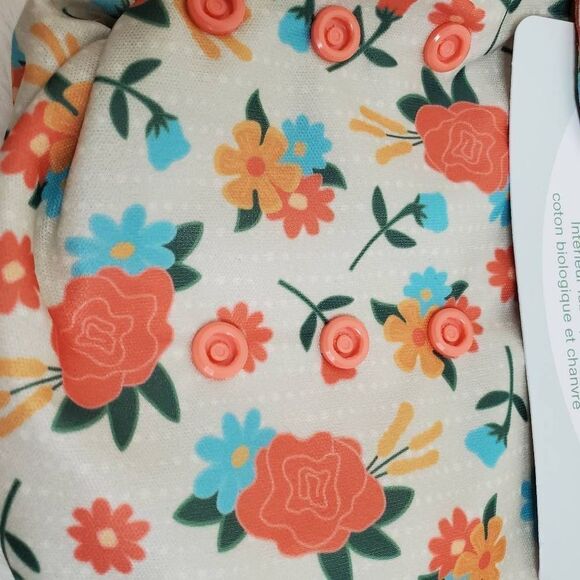 SMART BOTTOMS OS floral print dream cloth diaper - Picture 5 of 5